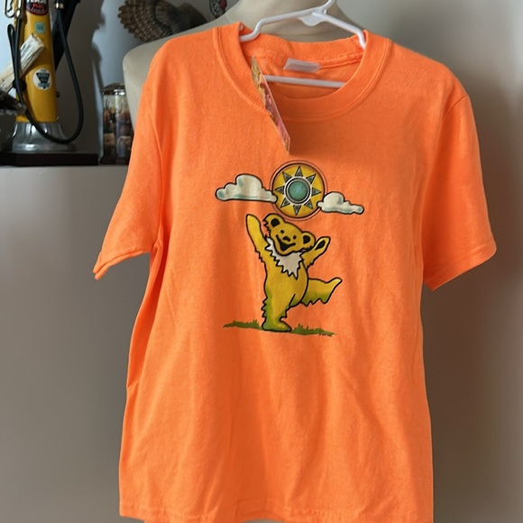 NWT Bright Orange GD Dancing Bear Kids Tee - Picture 5 of 10